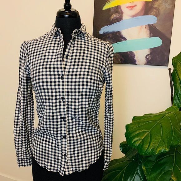 ♻️🌿Topshop | No Place Like Home Gingham Bu… - Picture 1 of 14